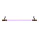 Clear Pink Cylinder Glass Door Handles